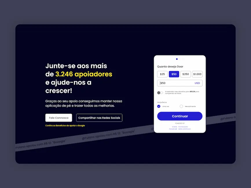 Crowdfunding - Página de Doação