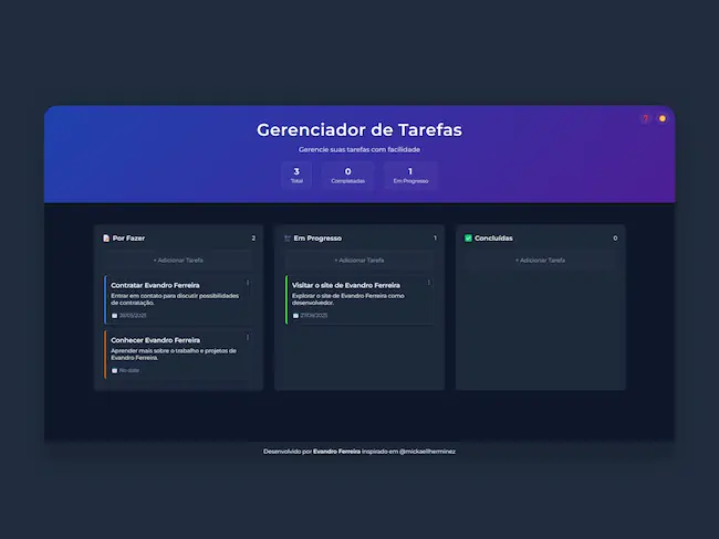 TaskIt - Gerenciador de Actividades